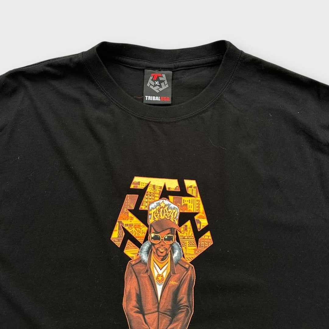 Y2K hip-hop Tribal graphic tee - XL