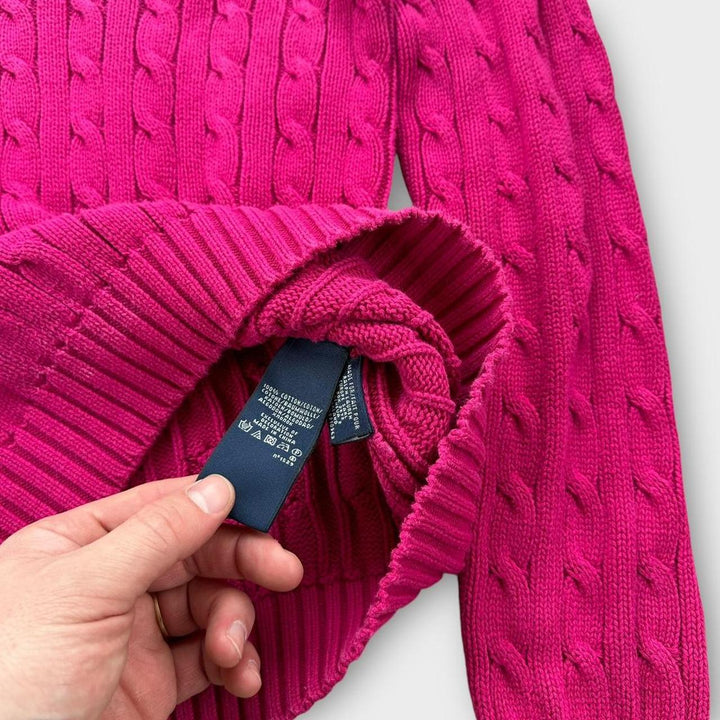 Ralph Lauren cable knit jumper - medium