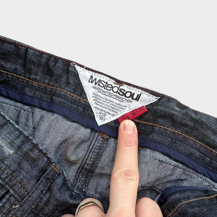 Twisted soul Y2K denim jeans - 36x32