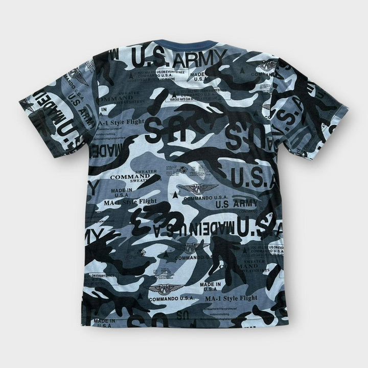 Y2K camo graphic tee - XL