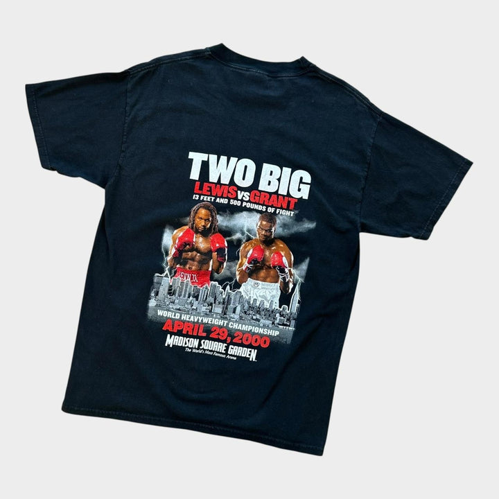 Vintage boxing graphic tee Lewis bs Grant - large