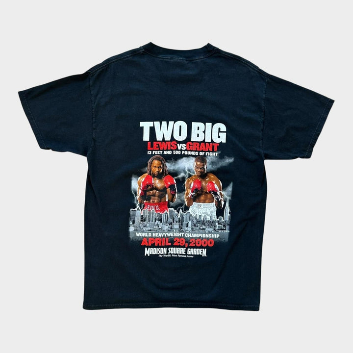 Vintage boxing graphic tee Lewis bs Grant - large