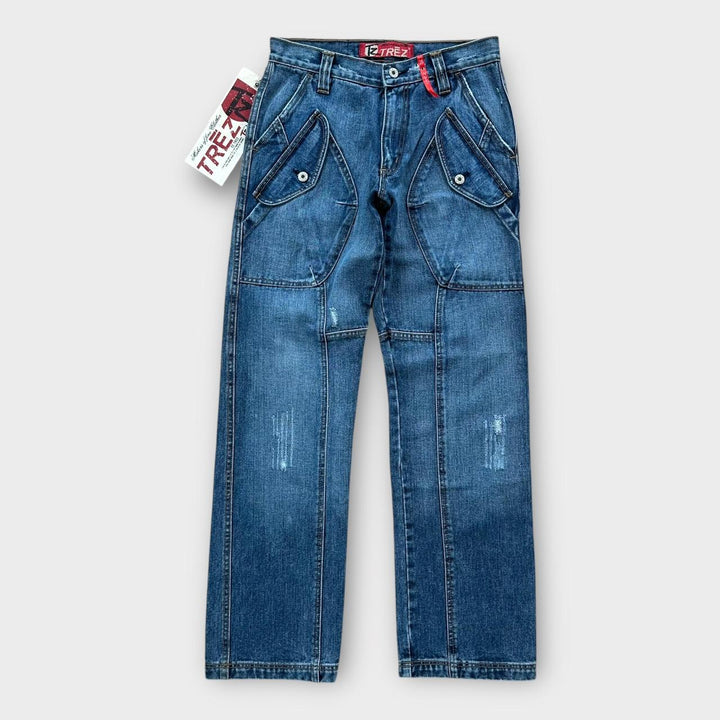 Vintage Y2K wide leg denim jeans - 28 waist