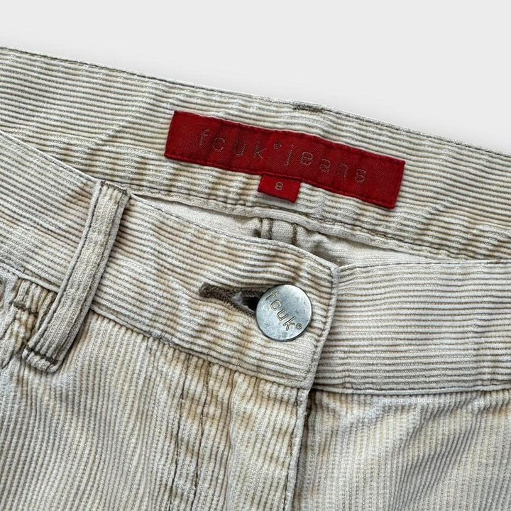 FCUK flared corduroy trousers - size 8