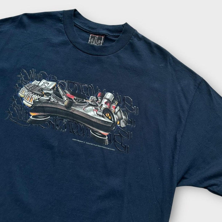 Y2K hip hop graphic tee - XL