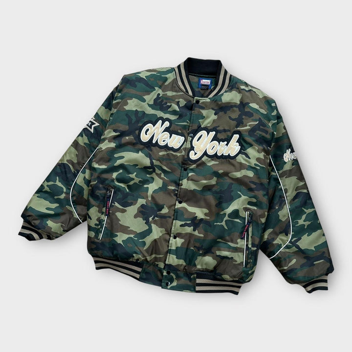 Vintage New York camouflage bomber jacket - XL (fits like an XXL)