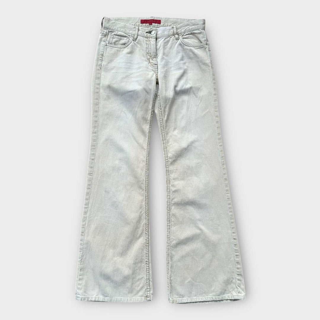 FCUK flared corduroy trousers - size 8