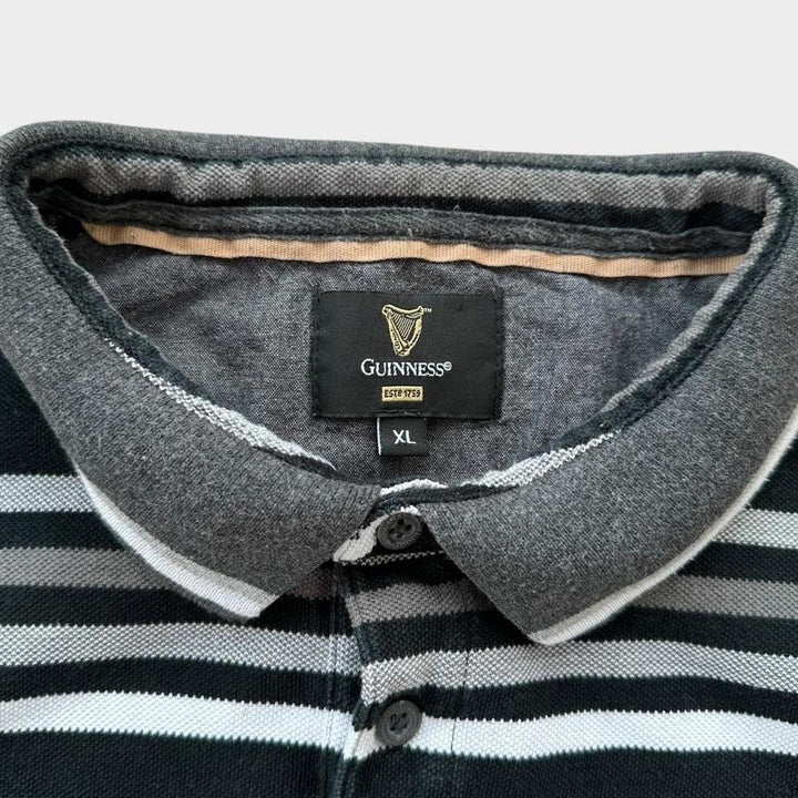 Guinness striped polo shirt - XL