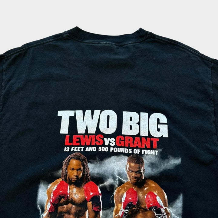 Vintage boxing graphic tee Lewis bs Grant - large