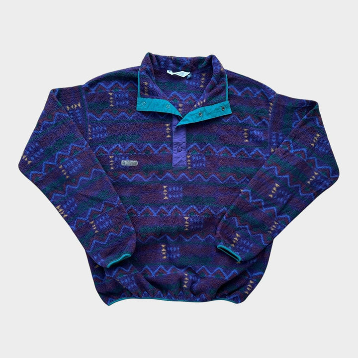 Vintage Columbia funky pattern fleece - XL