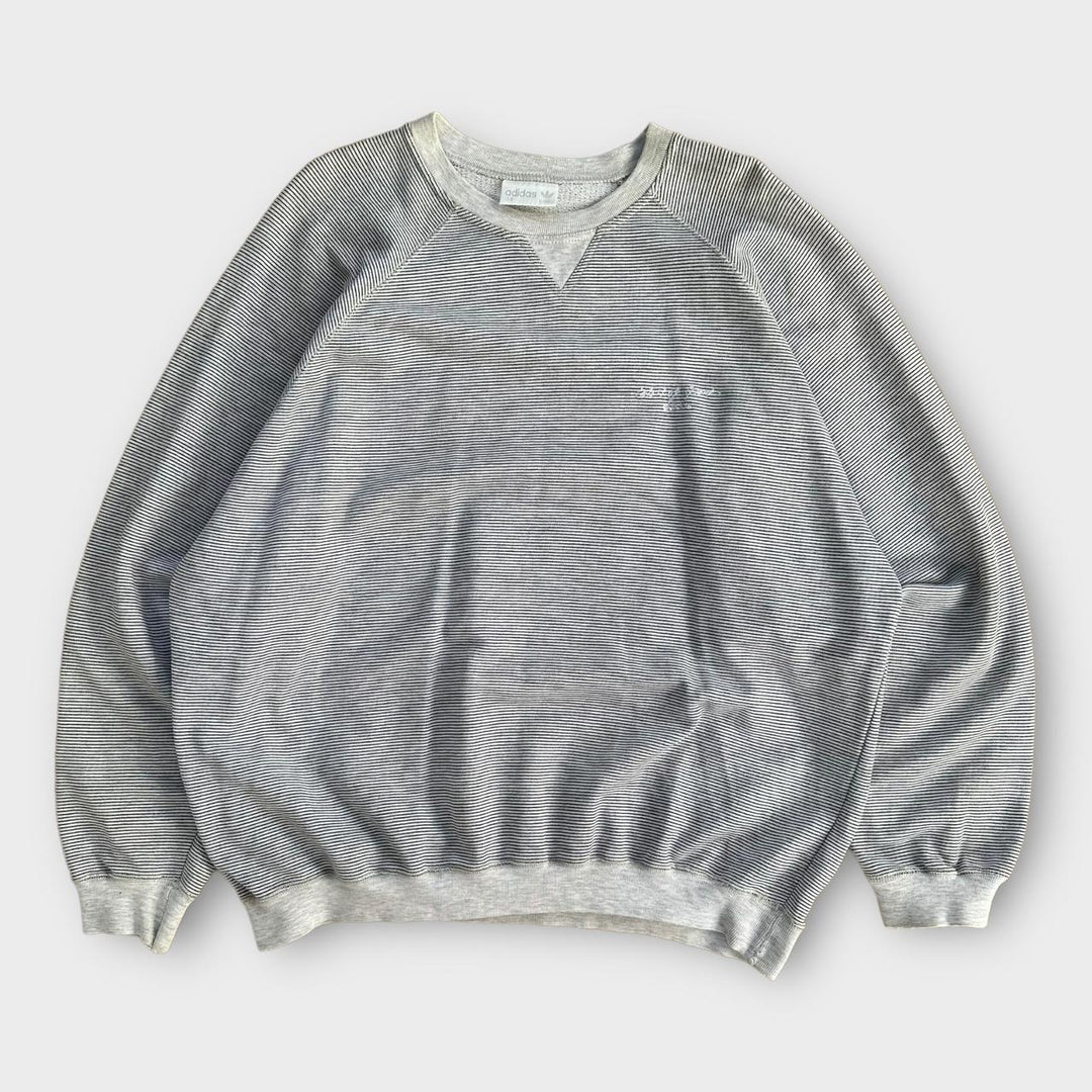 Adidas striped sweatshirt - large