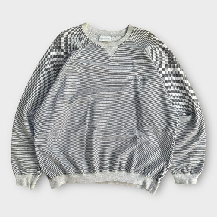 Adidas striped sweatshirt - large