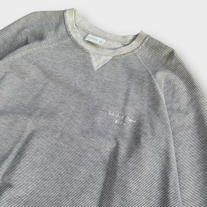 Adidas striped sweatshirt - large