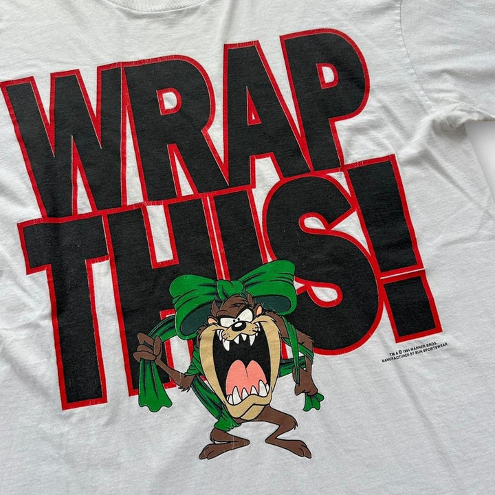 Vintage Taz Christmas graphic tee - XL