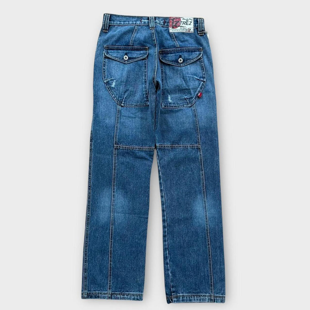 Vintage Y2K wide leg denim jeans - 28 waist