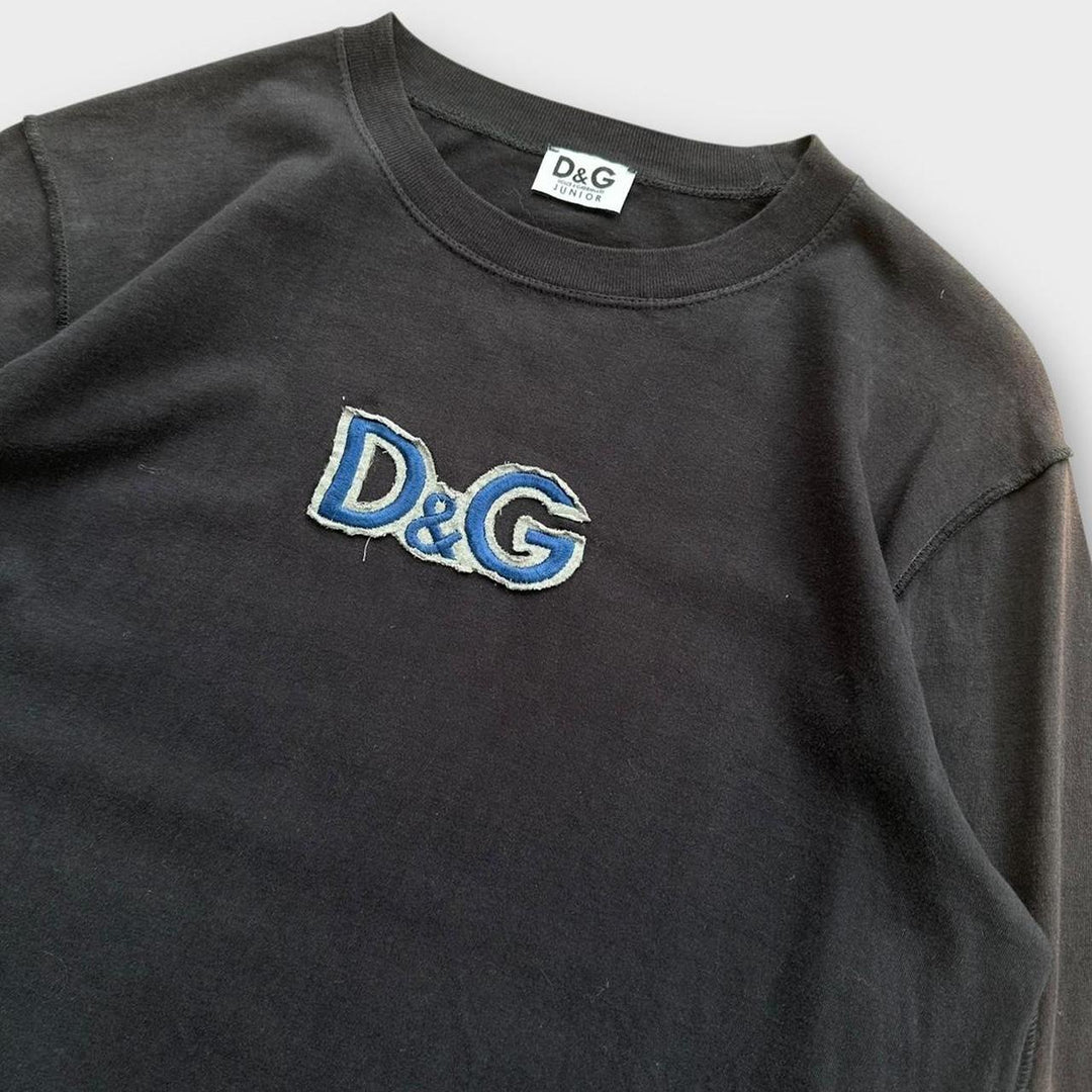 D&G spell out longsleeve tee - junior XL (women’s large)