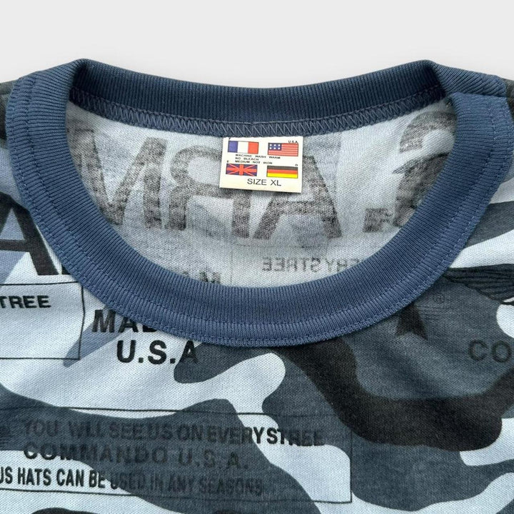 Y2K camo graphic tee - XL