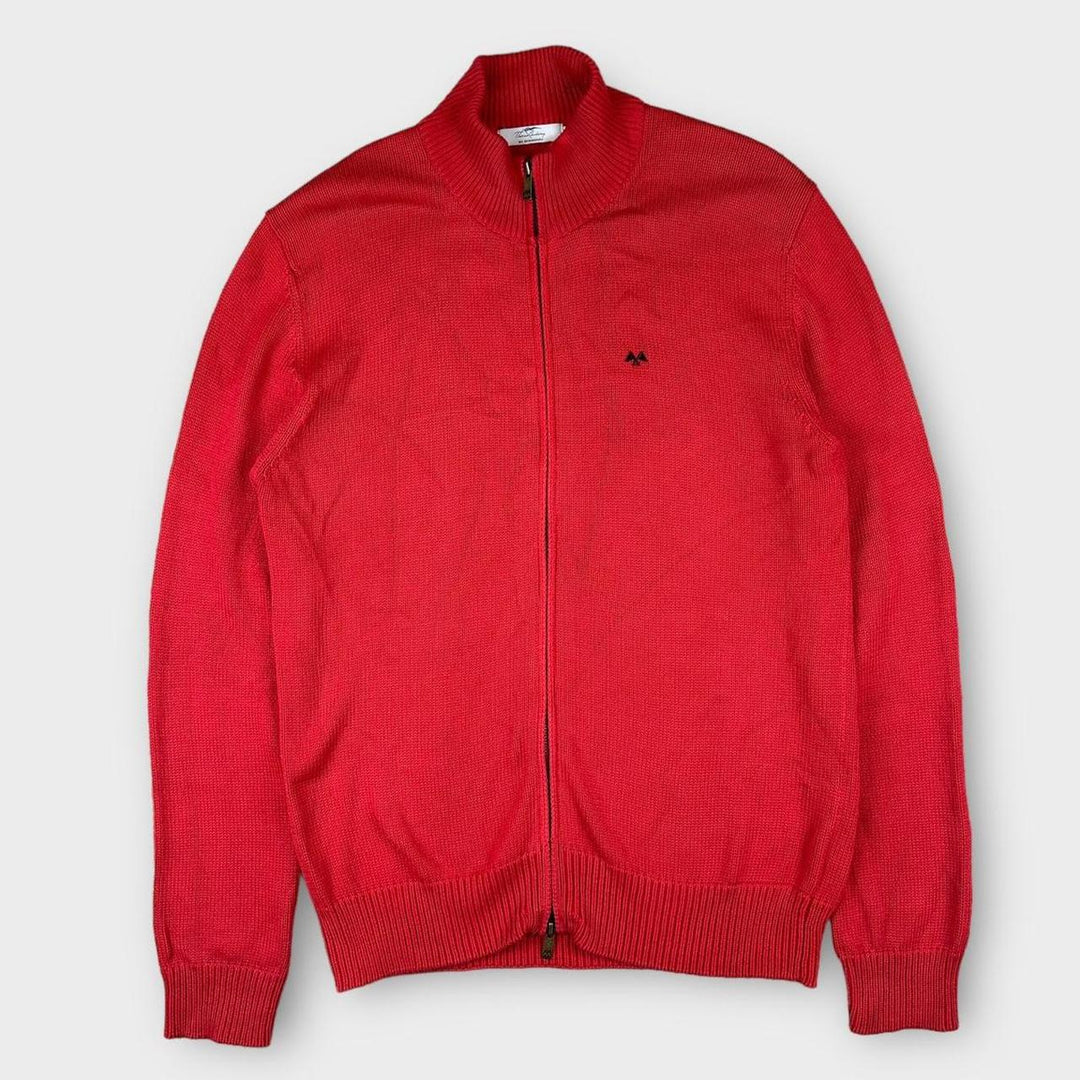 Vintage Thomas Burberry zip up knit jumper - XL