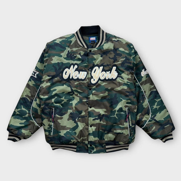 Vintage New York camouflage bomber jacket - XL (fits like an XXL)