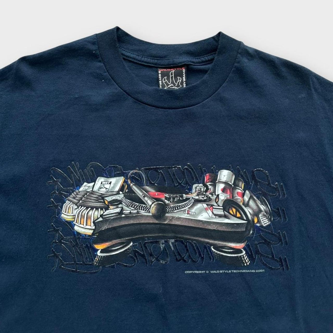 Y2K hip hop graphic tee - XL