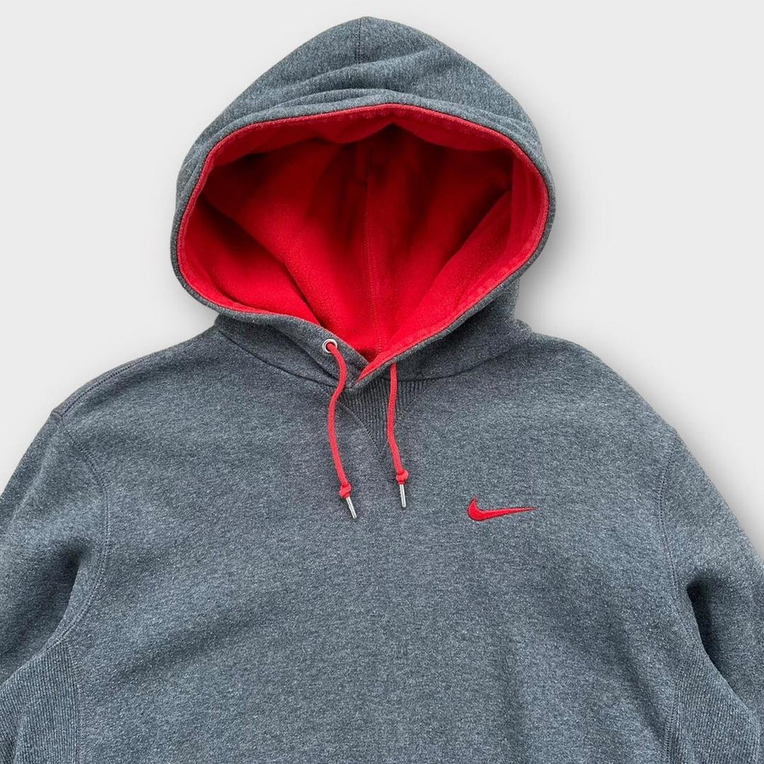 Nike swoosh hoodie in grey - medium