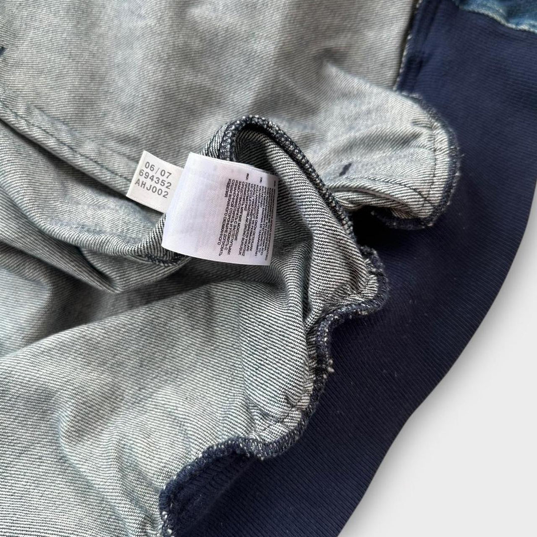 Vintage Adidas denim bomber jacket - medium