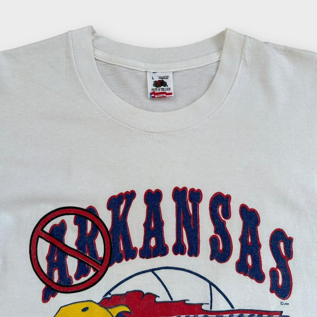 Vintage Kansas basketball graphic tee - large