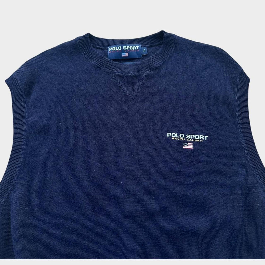 Polo sport knit vest - large