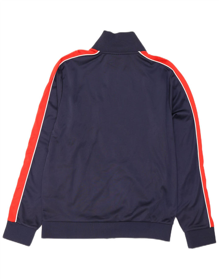 Fila Mens Graphic Tracksuit Top Jacket Medium Navy Blue Colourblock