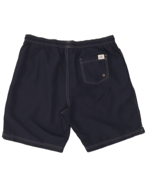 Calvin Klein Mens Swimming Shorts XL Navy Blue Polyester