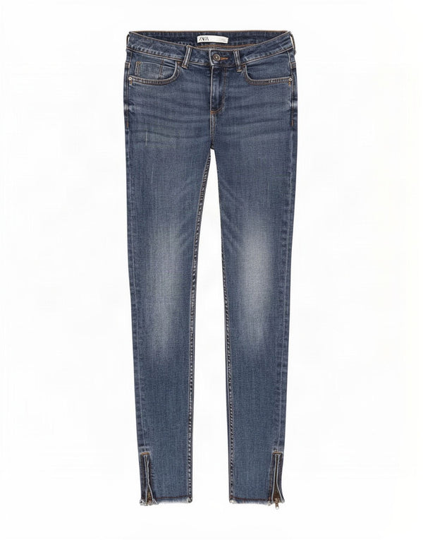 Zara Womens Skinny Jeans EU 38 Small W28 L28 Blue