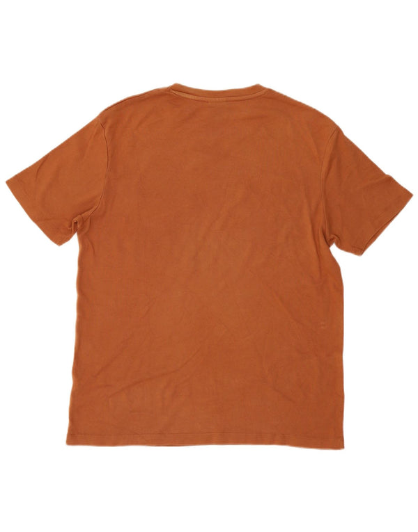 Zara Mens T-Shirt Top Medium Brown