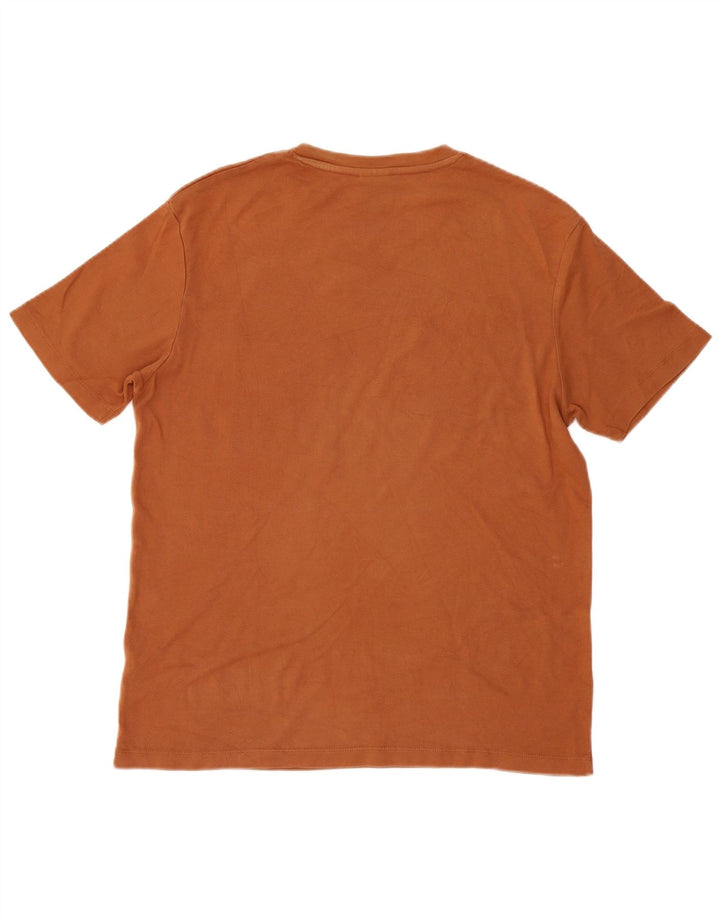 Zara Mens T-Shirt Top Medium Brown