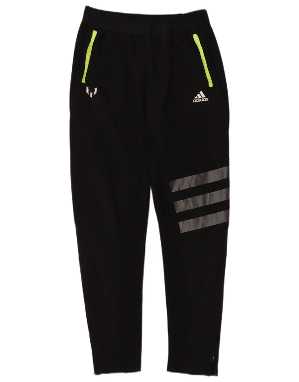 Adidas Boys Tracksuit Trousers 13-14 Years Black Polyester