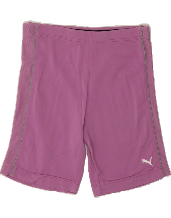 PUMA Womens Sport Shorts UK 12 Medium  Pink Nylon Vintage Puma and Second-Hand Puma from Messina Hembry 