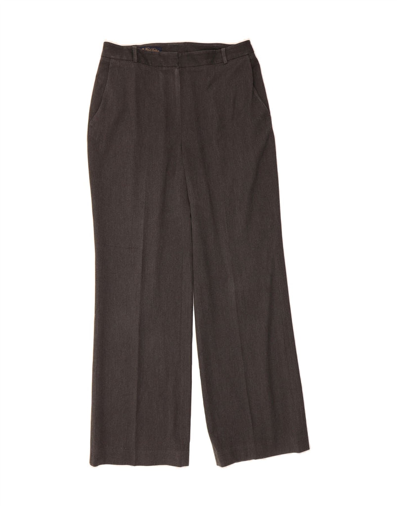 BROOKS BROTHERS Womens High Waist Casual Trousers US 10 Large W30 L33 Grey Vintage Brooks Brothers and Second-Hand Brooks Brothers from Messina Hembry 