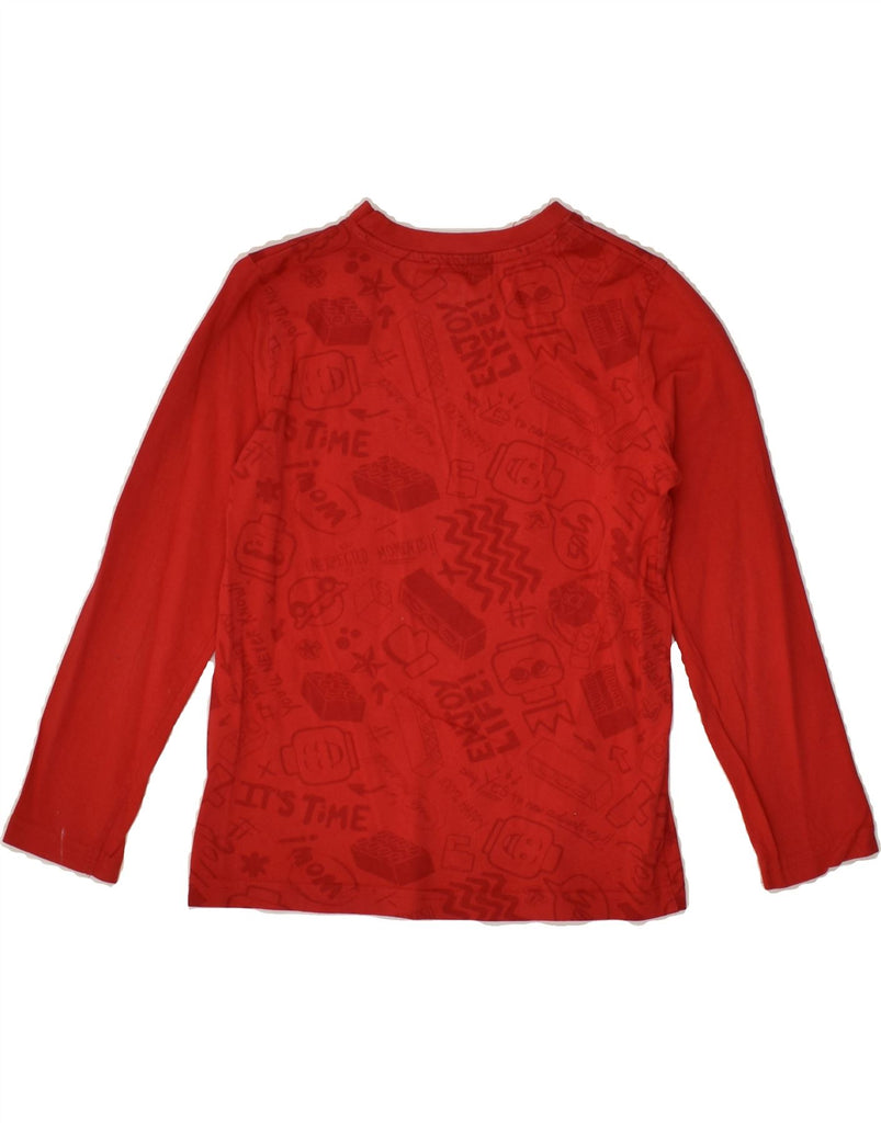 DESIGUAL Boys Graphic Top Long Sleeve 7-8 Years Red Cotton | Vintage Desigual | Thrift | Second-Hand Desigual | Used Clothing | Messina Hembry 