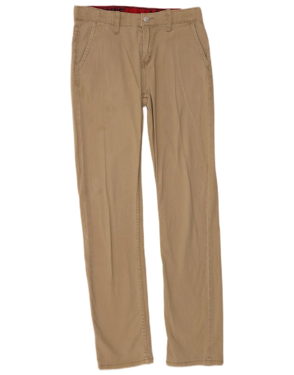 Levi's Boys 502 Tapered Chino Trousers 13-14 Years W28 L30 Beige Cotton