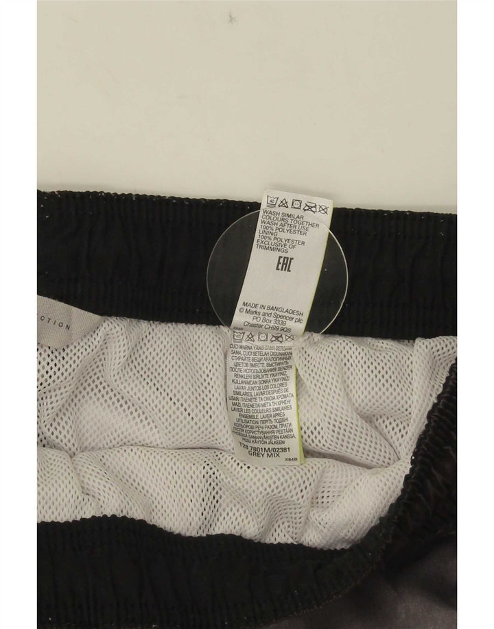 Marks & Spencer Mens Swimming Shorts Medium  Grey Colourblock Polyester