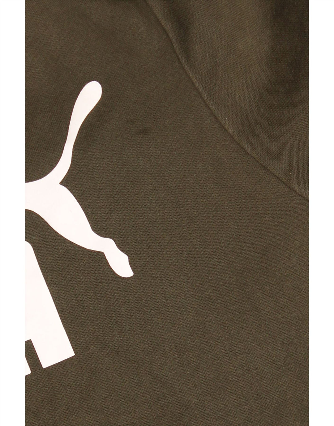 Puma Mens Graphic Hoodie Jumper XL Khaki Cotton