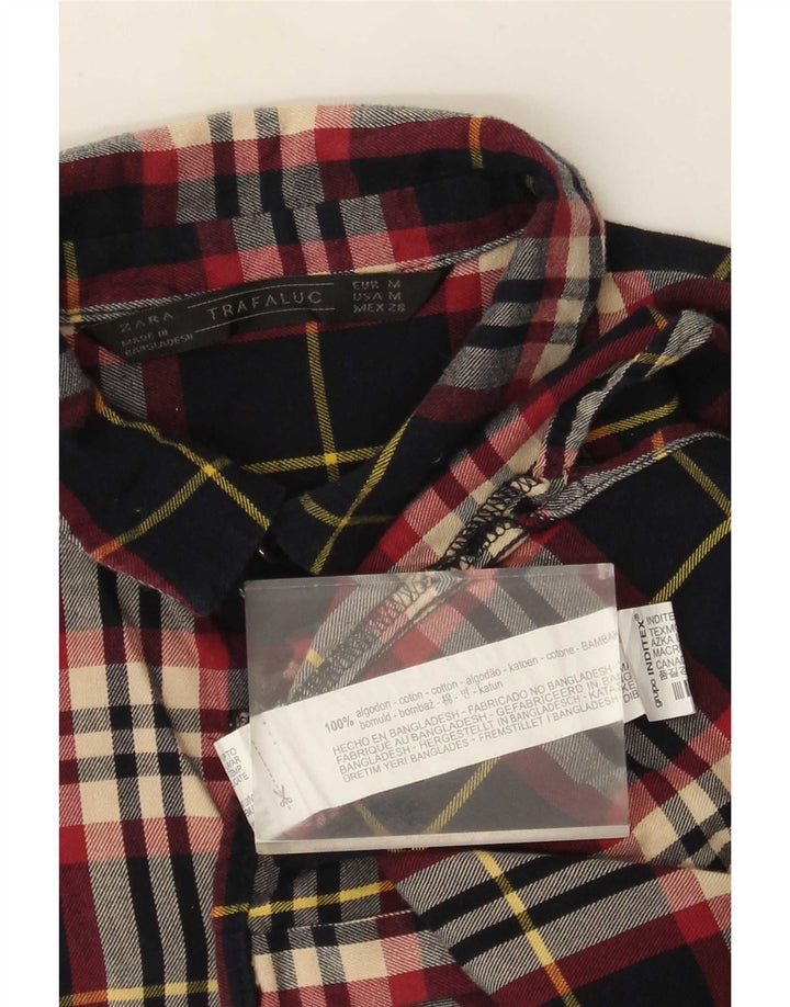 Zara Womens Trafaluc Regular Fit Flannel Shirt Medium Multicoloured Plaid