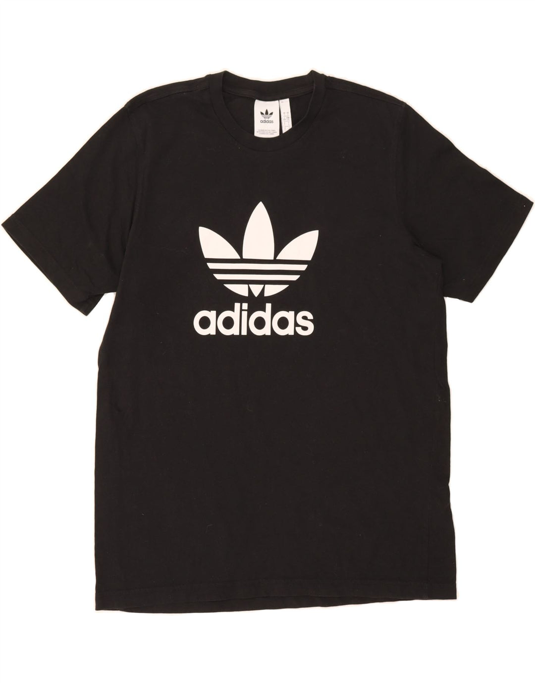 ADIDAS Mens Graphic T-Shirt Top Large Black Cotton Vintage Adidas and Second-Hand Adidas from Messina Hembry 