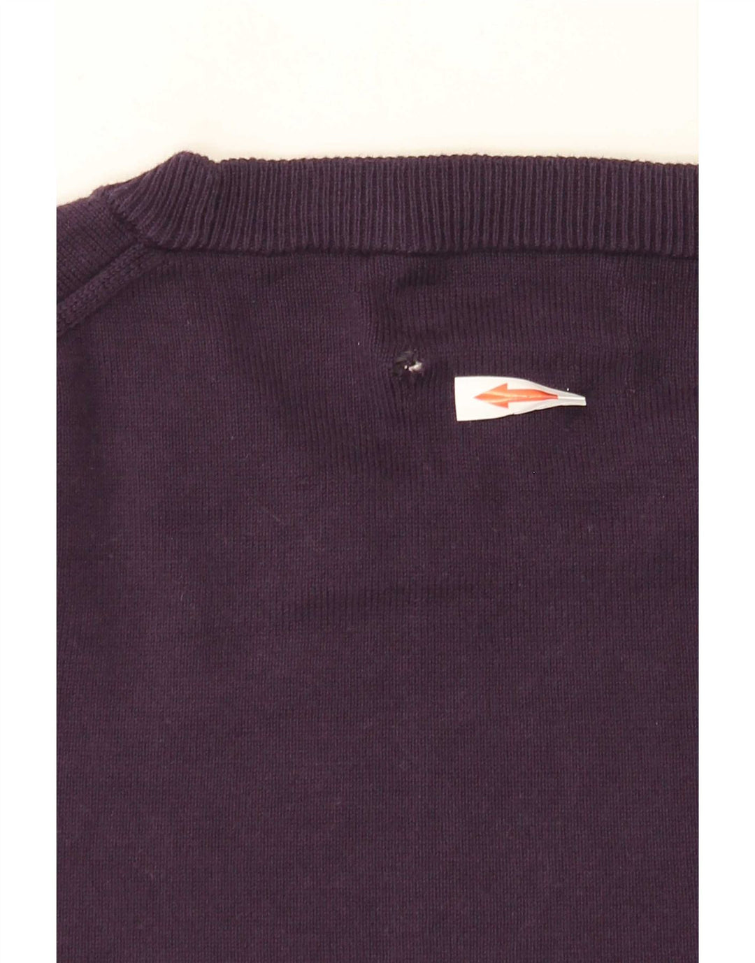 Marks & Spencer Womens Crew Neck Jumper Sweater UK 14 Medium Purple Cotton