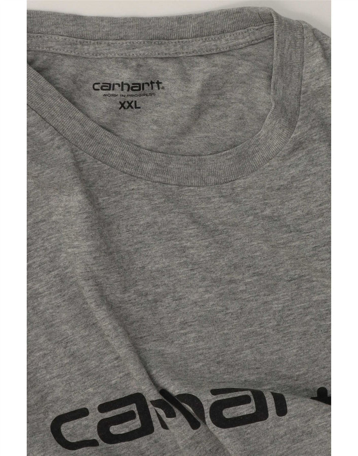 Carhartt Mens Graphic T-Shirt Top 2XL Grey