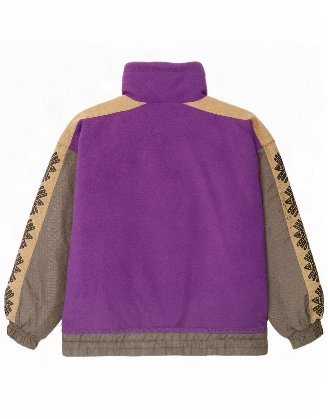 Tonini Mens Oversized Pullover Ski Jacket UK 38 Medium Purple Colourblock