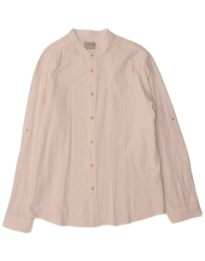 Calliope Mens Regular Fit Shirt 2XL White Cotton