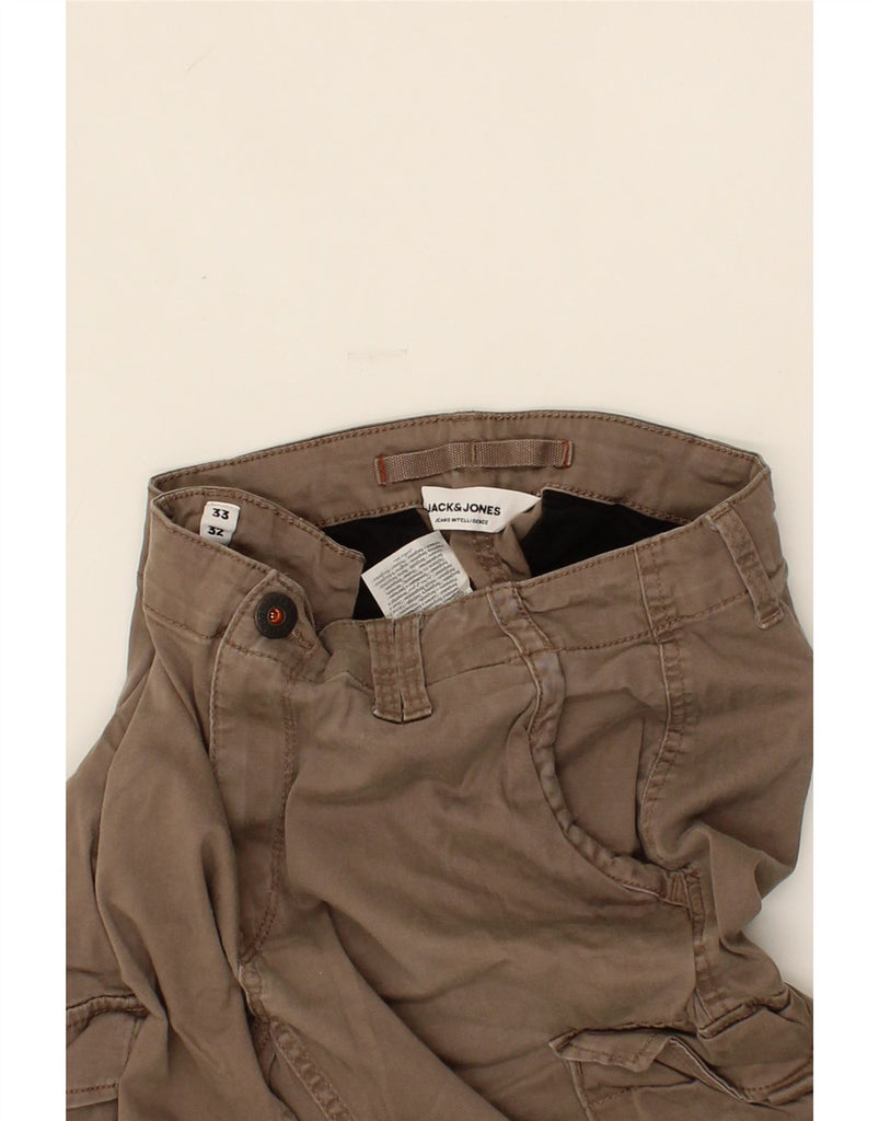 JACK & JONES Mens Paul Tapered Joggers Cargo Trousers W33 L29  Grey Cotton Vintage Jack & Jones and Second-Hand Jack & Jones from Messina Hembry 