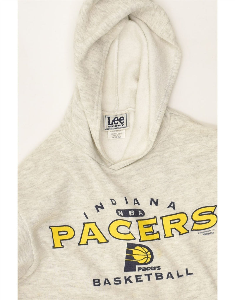 LEE Boys Indiana Pacers Graphic Hoodie Jumper 10-11 Years Medium White | Vintage Lee | Thrift | Second-Hand Lee | Used Clothing | Messina Hembry 