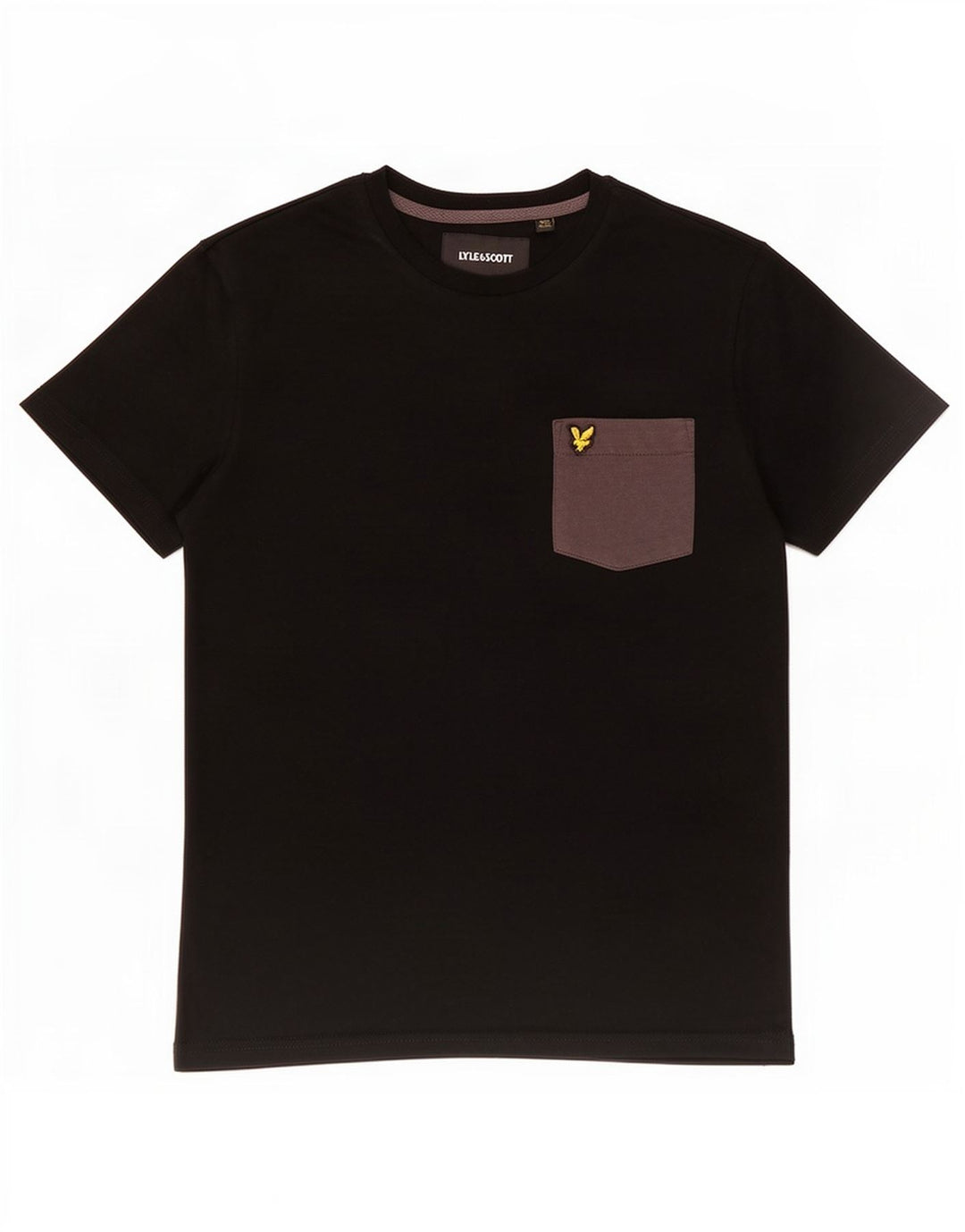 Lyle & Scott Mens T-Shirt Top Small Black Polyester
