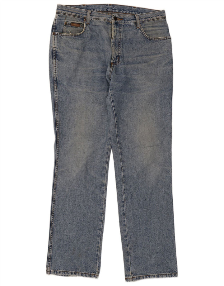 Wrangler Mens Texas Straight Jeans W35 L32 Blue Cotton
